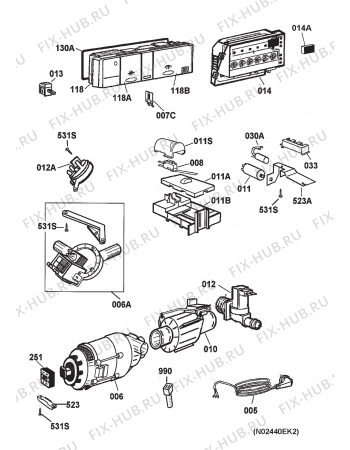 Взрыв-схема посудомоечной машины Dometic DW2440 - Схема узла Electrical equipment