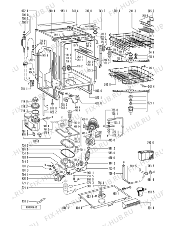 Схема №1 GSI 4321 IN с изображением Регулятор для электропосудомоечной машины Whirlpool 481241358876