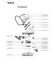 Схема №1 GV7090C0/23 с изображением Рукоятка для утюга (парогенератора) Tefal CS-00115541