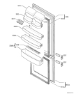 Схема №1 DRC926JE с изображением Дверца для холодильника Aeg 2256522026
