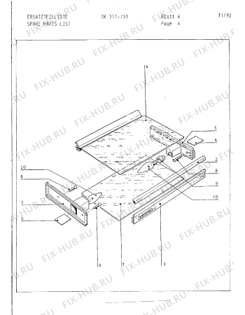 Схема №7 IK541023 с изображением Планка для холодильника Bosch 00293470