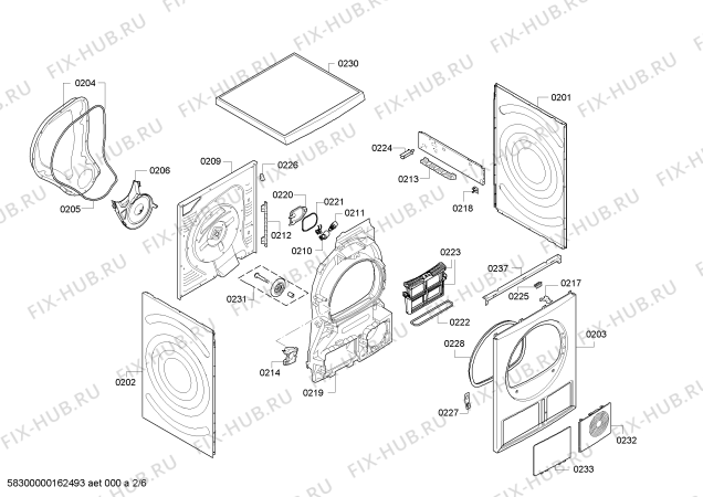 Схема №2 WT44W3D1 iQ 500 selfCleaning condenser с изображением Панель управления для сушильной машины Siemens 00746818