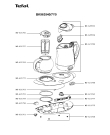 Схема №1 BK963540/7Y0 с изображением Корпусная деталь для чайника (термопота) Tefal MS-621772