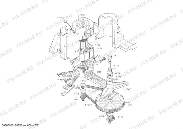 Схема №4 Z8805 с изображением Заглушка для дробилки Bosch 00754281