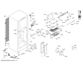 Схема №2 KDN46VL204 Bosch с изображением Дверь морозильной камеры для холодильника Bosch 00688638