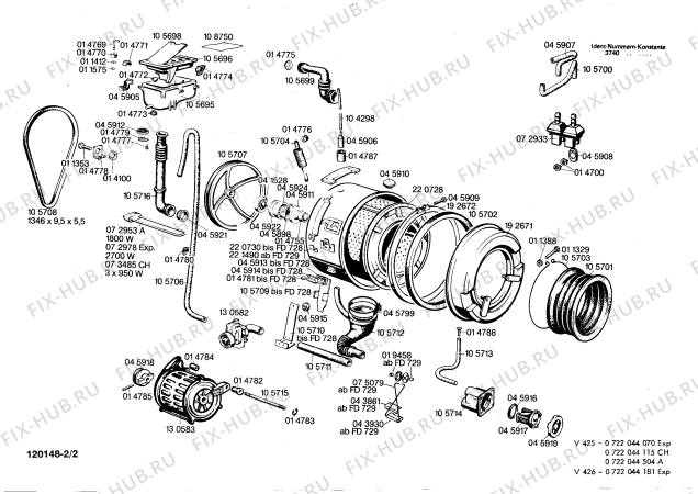 Схема №1 CV050630 CV 506 с изображением Уплотнитель для стиралки Bosch 00105691