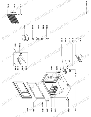 Схема №1 C 49/01 с изображением Дверь для холодильника Whirlpool 481944269338