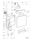Схема №1 ADP 4600 AL с изображением Модуль (плата) управления для посудомоечной машины Whirlpool 481221838566