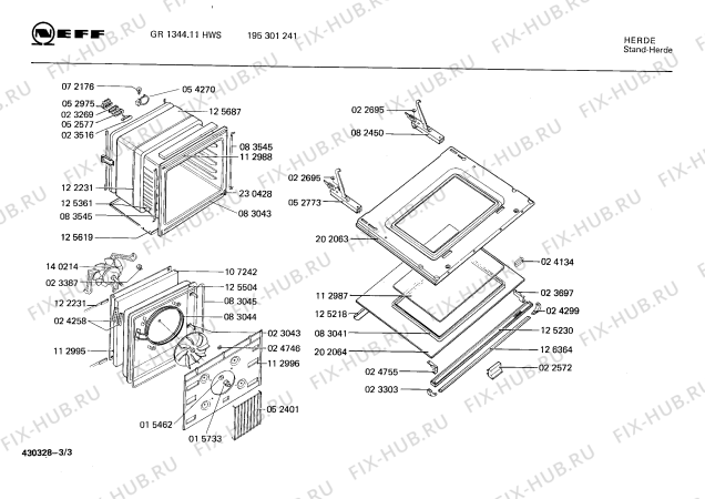 Схема №1 195301241 GR1344.11HWS с изображением Варочная панель для плиты (духовки) Bosch 00083594