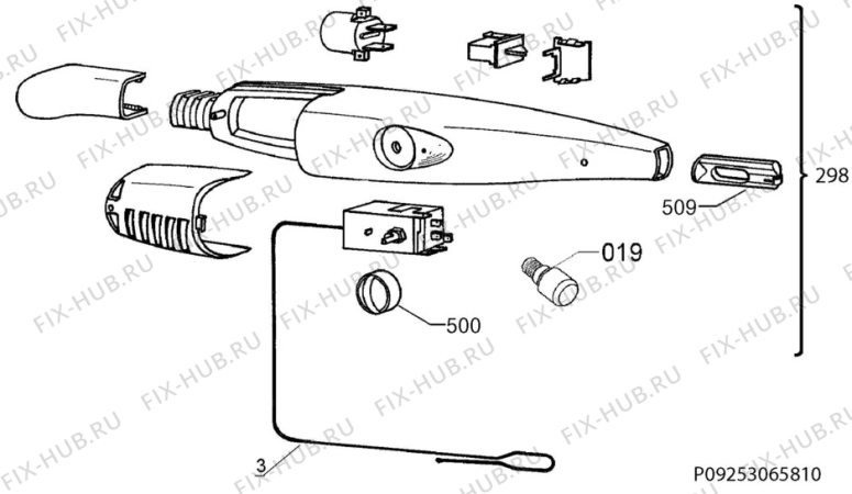 Взрыв-схема холодильника Electrolux EJ2823AOW2 - Схема узла Diffusor