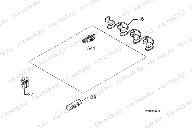 Взрыв-схема плиты (духовки) Zanussi ZGL646ITX - Схема узла Electrical equipment 268