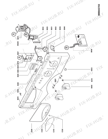 Схема №3 MWU128EDWG с изображением Ручка (крючок) люка для стиралки Whirlpool 480113100153