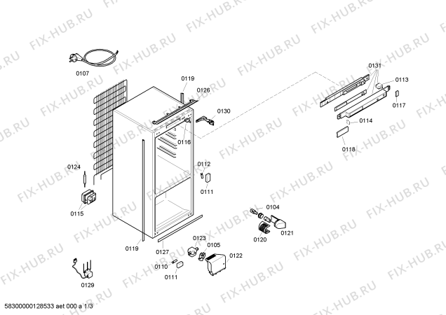 Схема №2 KIF27A51 с изображением Модуль для холодильника Bosch 00671816