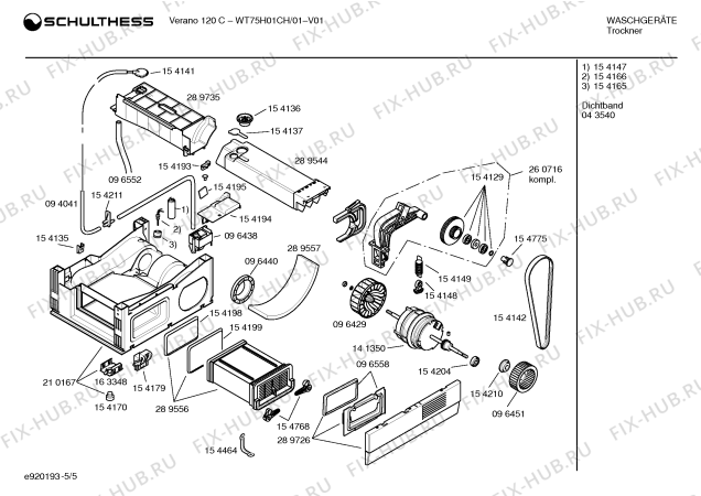 Схема №3 WT7SH01CH VERANO 120C с изображением Панель управления для сушилки Bosch 00296577