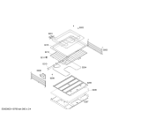 Схема №2 3HF545X с изображением Решетка для плиты (духовки) Bosch 00477581