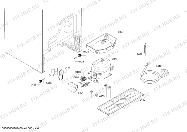 Схема №1 GSCYL75W2V Cylinda с изображением Инструкция по эксплуатации для холодильной камеры Bosch 18036372