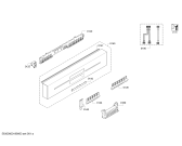 Схема №3 SN45M280SK с изображением Передняя панель для электропосудомоечной машины Siemens 11010220
