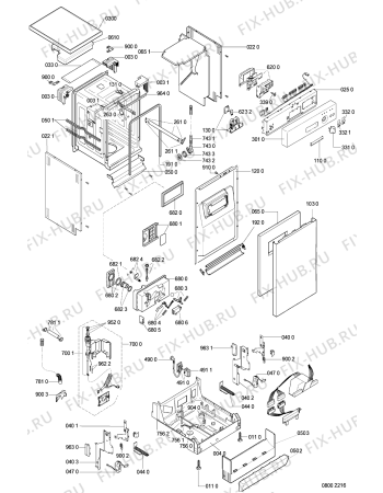 Схема №1 ADP 581 WS с изображением Корзинка для посудомоечной машины Whirlpool 481245819082