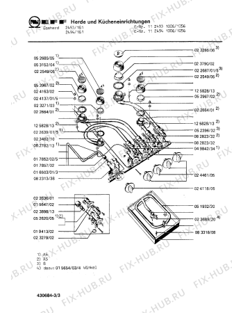 Схема №2 1321445101 2441/111ECSM с изображением Кольцо для плиты (духовки) Bosch 00023271