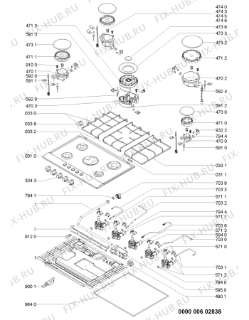 Схема №1 AKR357IX (F093523) с изображением Руководство для плиты (духовки) Indesit C00382149