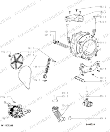 Схема №2 FWG81284SBSEG с изображением Крышечка Whirlpool 488000516757