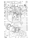 Схема №2 AWM 206 с изображением Переключатель для стиралки Whirlpool 481241258003