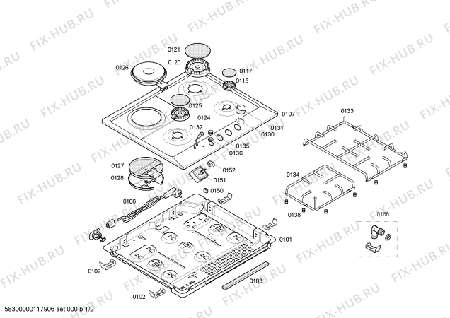 Схема №2 PMD652DEU с изображением Переключатель для плиты (духовки) Bosch 00604991