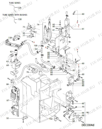 Схема №2 KQXXX 45600 с изображением Шланг для электрокофемашины Whirlpool 488000305327