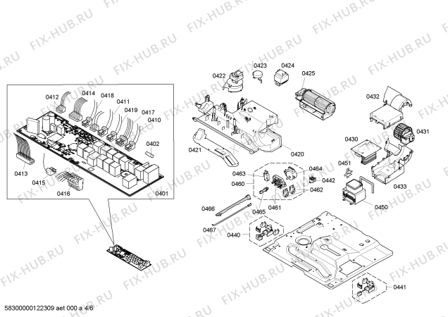 Схема №2 HBC86P771 с изображением Панель управления для плиты (духовки) Bosch 00661911