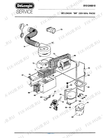 Схема №1 PAC ASL с изображением Микропереключатель для кондиционера DELONGHI 512049