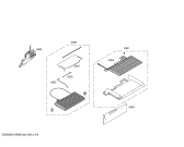 Схема №2 P1KNB4927A с изображением Дверь для холодильной камеры Bosch 00247679