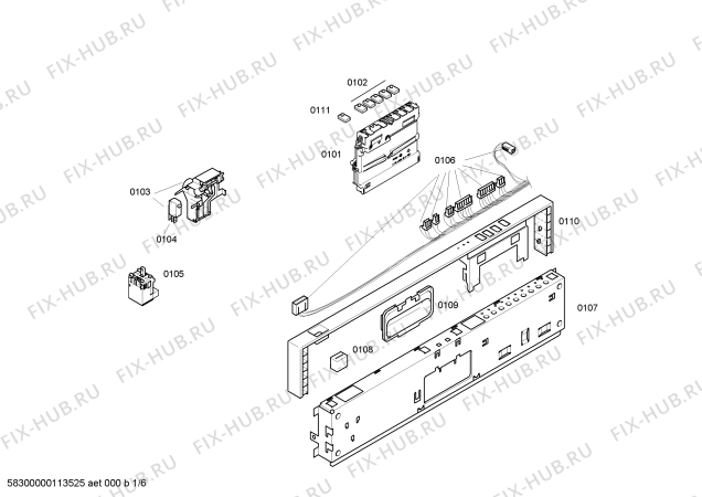Схема №1 3VF542XD с изображением Декоративная рамка для электропосудомоечной машины Bosch 00447510