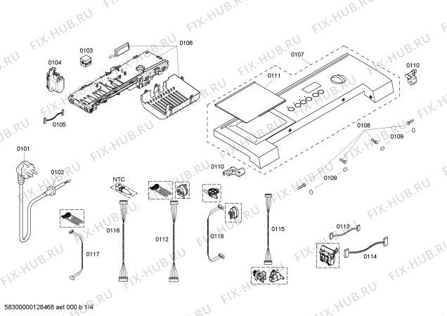 Схема №3 WFMC4301UC Nexxt DLX Series с изображением Манжета люка для стиралки Bosch 00445193