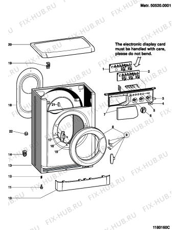 Схема №1 WIUL103EU (F054755) с изображением Микромодуль для стиральной машины Indesit C00269804