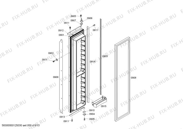 Схема №5 KBUIT4875E с изображением Мотор для посудомойки Bosch 00644136