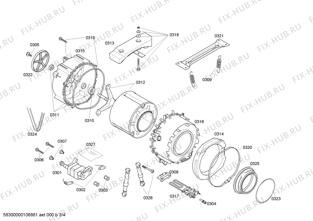 Схема №1 WFO2067BY Maxx WFO 2067 с изображением Панель управления для стиральной машины Bosch 00443830