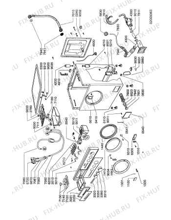 Схема №2 AWG 195 с изображением Декоративная панель для стиралки Whirlpool 481945319776