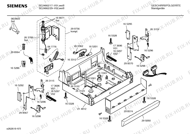 Схема №2 SE24660EU EXTRAKLASSE с изображением Инструкция по эксплуатации для посудомойки Siemens 00528241