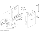 Схема №2 SN26T552GB с изображением Передняя панель для посудомоечной машины Siemens 00700815
