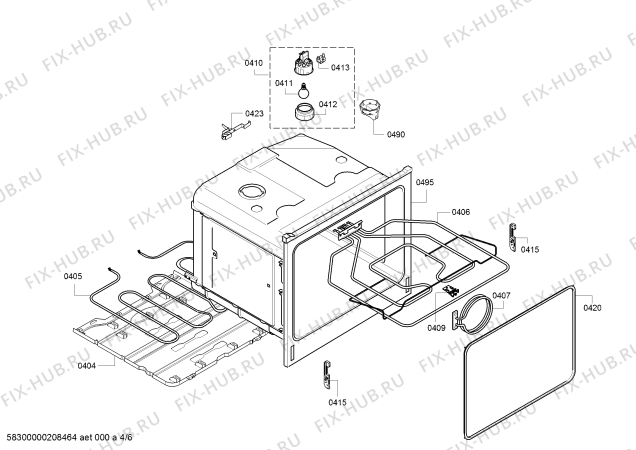 Схема №2 B15M42C3 с изображением Переключатель для плиты (духовки) Bosch 00624964