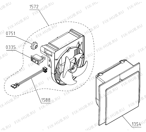 Схема №3 DKS1585XC (519298, HS3869AF) с изображением Ящичек для холодильной камеры Gorenje 519647