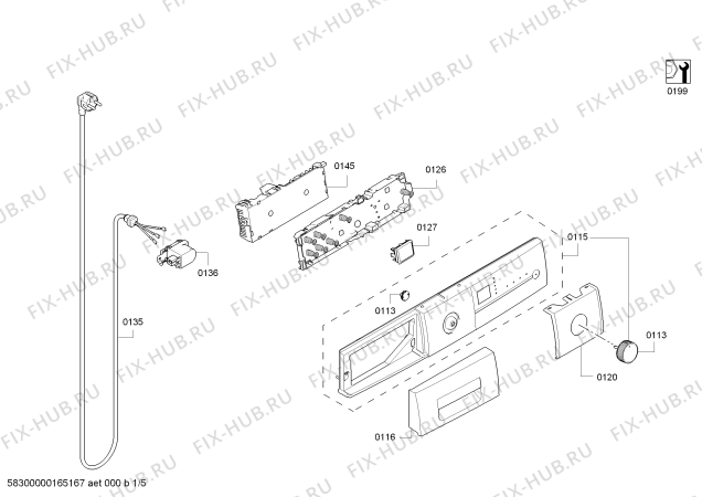 Схема №3 CM1200DTR 9 KG с изображением Панель управления для стиралки Bosch 00706419