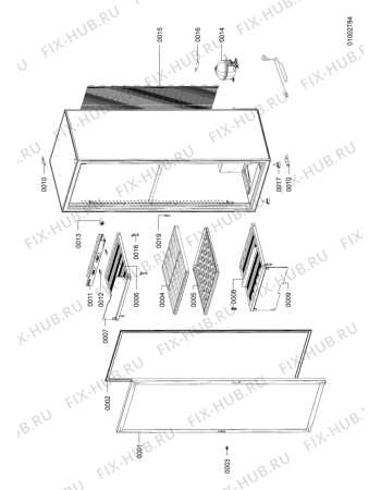 Схема №1 KRVC - 1825/I с изображением Обрамление полки для холодильника Whirlpool 480131100255