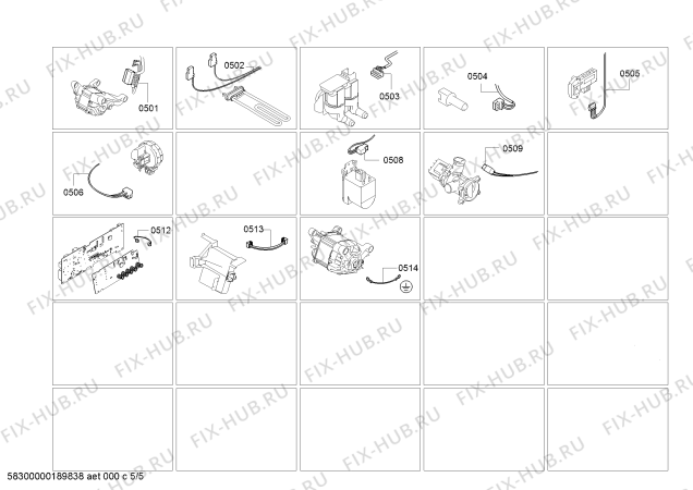 Схема №2 WLG51SH20R с изображением Ручка выбора программ для стиральной машины Bosch 00636949