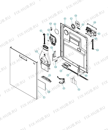 Схема №1 D5896XXLFI (484500, DW16.3) с изображением Кабель для посудомойки Gorenje 450125