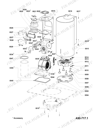 Схема №1 AEI 451 E с изображением Шуруп для электровытяжки Whirlpool 481241719449