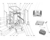 Схема №2 DEDW87S с изображением Ящик (корзина) для посудомойки DELONGHI DAU1590016