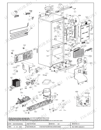 Взрыв-схема холодильника Beko CNE47520GW (7255848787) - CABINET ASSY.(B-794)