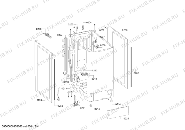 Схема №1 WOPI603E с изображением Модуль управления для стиралки Bosch 00706825