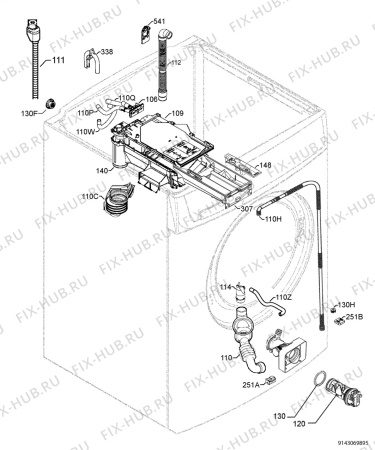 Взрыв-схема стиральной машины Ikea RENLIGFWM 10219654 - Схема узла Hydraulic System 272